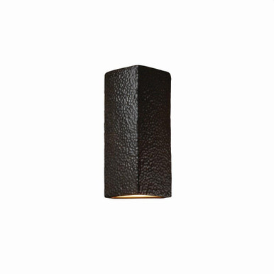 Ambiance 2 Light ADA Peaked Rectangular Wall Sconce by Justice Design - CER-5145