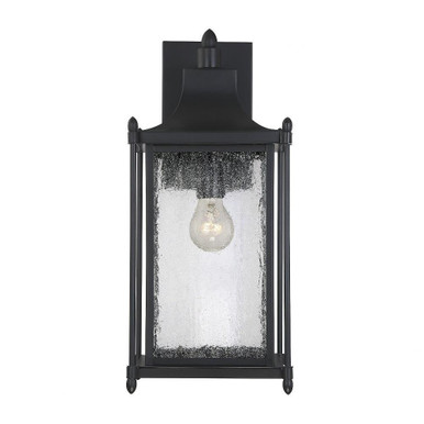 Dunnmore 1 Light Wall Lantern by Savoy House - 5-3452-BK