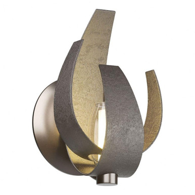 Corona 1 Light Contemporary Wall Sconce 9.7 Inch Tall by Hubbardton Forge - 206501HF