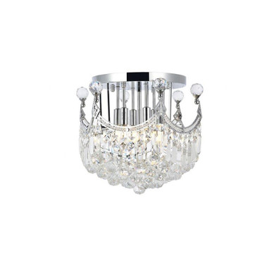 Corona 6 Light 16 Inch Wide Flush Mount by Elegant - V8949F16