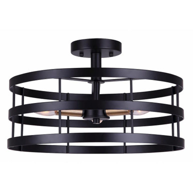 Ade 3 Light 4.75 Inch Wide Semi Flush Mount by Canarm Inc - ISF1062A03BGB