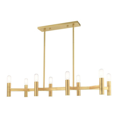 Copenhagen 8 Light Small Linear Chandelier by Livex 51138 - 51138