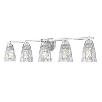 Andree 5 Light Bath Vanity 9 Inch Tall and 40 Inch Wide by Z Lite - 1960-5V