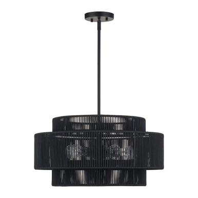 Acordia 5 Light Pendant 17.5 Inch Tall and 22 Inch Wide by Livex - 49124
