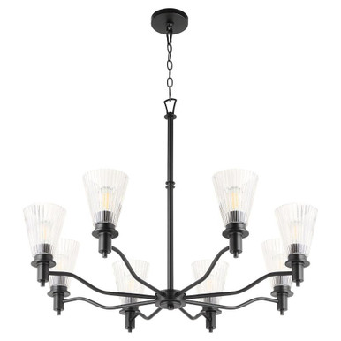 Lawton 8 Light Chandelier 27.55 Inch Tall and 35 Inch Wide by Quorum - 6803-8