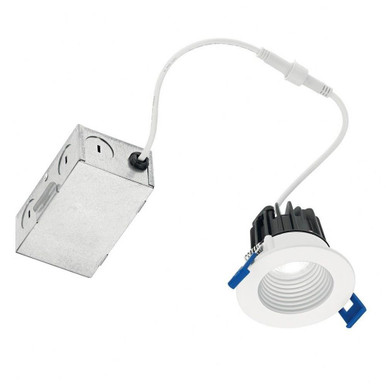 Direct To Ceiling 8W 1 Led Round Mini Recessed 2.5 x 2 Inches by Kichler - DLMN02R2790WHT