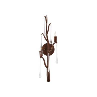 Morning Grove 2 Light Left Wall Sconce 25.5 Inch Tall by Currey Company - 5000-0292