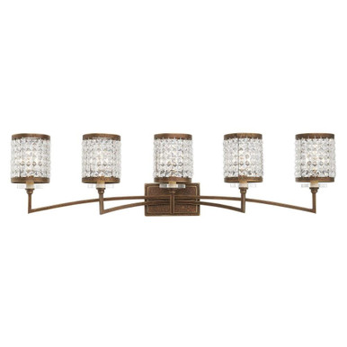 Grammercy 5 Light Vanity Light 42.25 Inch Wide by Livex - 50565