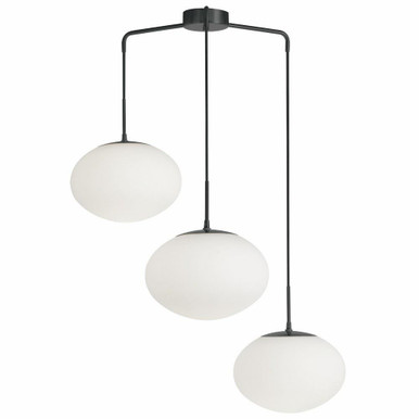 Rachel 180W 3 LED Pendant 12.5 Inch Tall and 32 Inch Wide by Dainolite - RCL-323P