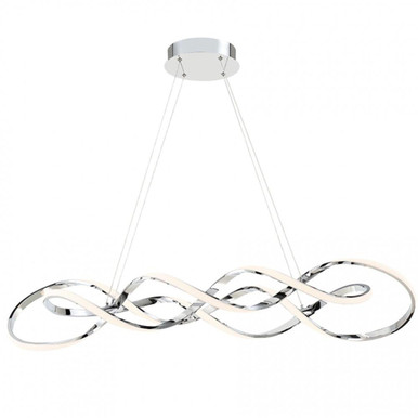 Interlace 57W 1 LED Medium Pendant by Dweled - pd-47839-ch