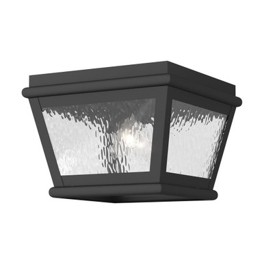 Exeter 2 Light 8 Inch Wide Outdoor Flush Mount by Livex - 2611-04
