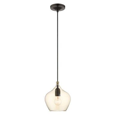 Pendant 1 Light Contemporary Small Pendant by Livex - 49089-92