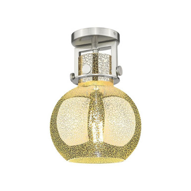 Newton Sphere 1 Light Flush Mount 12.5 Inch and 8 Inch Wide by Innovations - 411-1F-G410-8_P