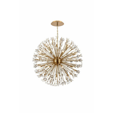 Vera 32 Light Pendant 44 Inch Tall and 44 Inch Wide by Elegant - 2550D44