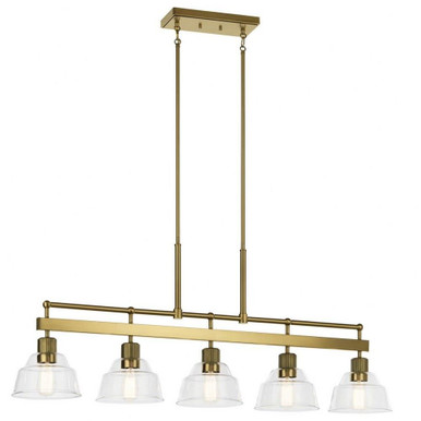 Eastmont 5 Light Industrial Linear Chandelier by Kichler - 52404
