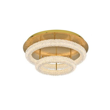 Bowen 96W 2 LED 26 Inch Wide Flush Mount by Elegant - 3800F26L2SG