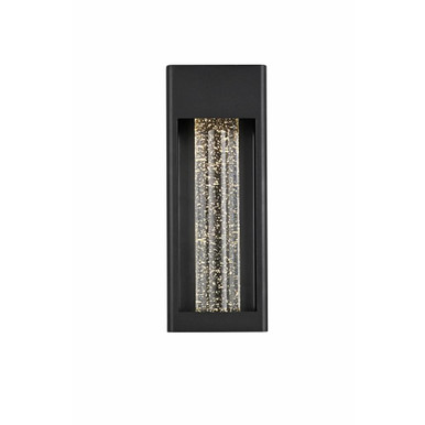 Amaris 11W 1 LED Outdoor Wall Mount 15 Inch Tall X 5.5 Inch Wide by Elegant - OD604W15BK
