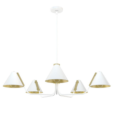 Grove Isle 5 Light Oversized Chandelier by Hunter - 19195