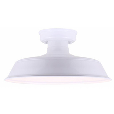 Rane 1 Light 16.38 Inch Wide Semi Flush Mount by Canarm Inc - IOL519WH