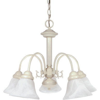 Ballerina Five Light Chandelier 24 x 18 Inch by Nuvo - 60/187