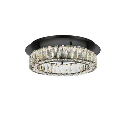 Monroe 22.5W 1 LED 18 Inch Wide Flush Mount by Elegant - 3503F18BK