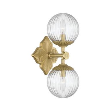 Orly 2 Light Wall Sconce 16 Inch Tall and 7.5 Inch Wide by Crystorama - ORY-1002