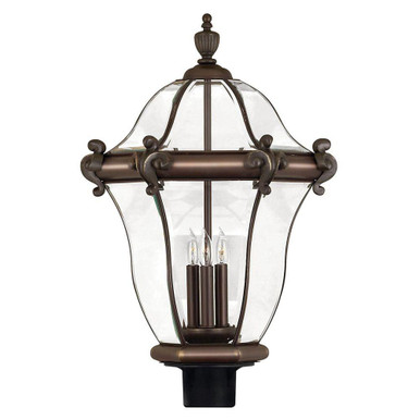 San Clemente 3 Light Outdoor Post or Pier Mount 17 x 26.25 In by Hinkley  - 2447
