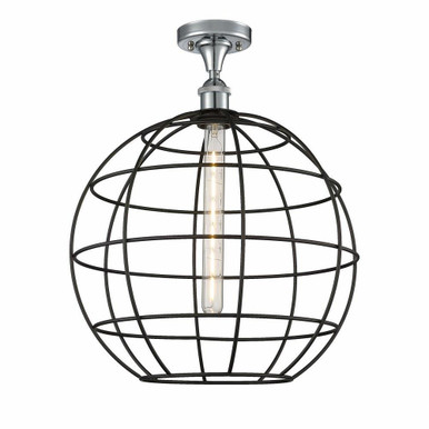 Lake Placid One Light 16 Inch Wide Semi Flush Mount by Innovations - 516-1C-LP-16