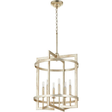 Merrick 6 Light Foyer Chandelier by Quorum - 874-6-60