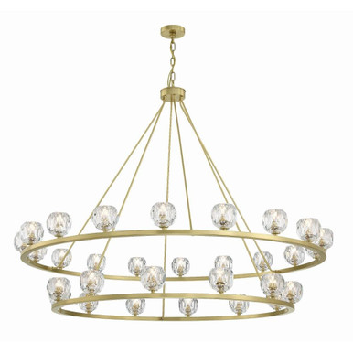 Aragon 120W 30 LED Chandelier 46 x 60 Inches Wide by Crystorama - ARA-10269-SB