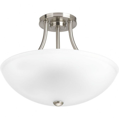 Gather 2 Light 12.88 Inch Wide Semi Flush Mount by Progress - P3748