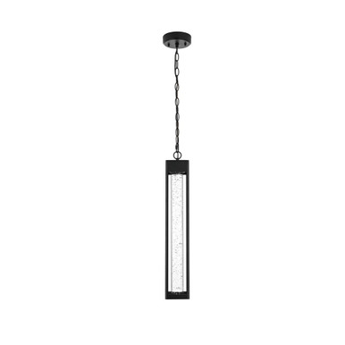 Amaris 11W 1 LED Outdoor Pendant 23 Inch Tall and 4 Inch Wide by Elegant - OD604H23BK