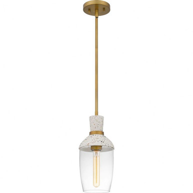 1 Light Small Pendant 13.75 Inch Tall by Quoizel - QPP6189AB