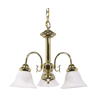 Ballerina Three Light Chandelier 20 x 17 Inch by Nuvo - 60/186