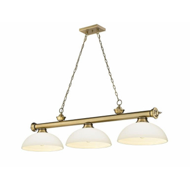 Cordon 3 Light Billiard 13.5 x 14 Inch by Z-Lite 2306-3RB-DMO14 - 2306-3RB-DMO14