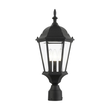 Hamilton 3 Light Outdoor Post Top Lantern 9.5 x 21 Inches by Livex  - 7563-14