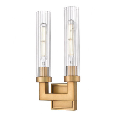 Beau 2 Light Wall Sconce 16.75 Inch Tall and 8 Inch Wide By Z-Lite - 740-2S