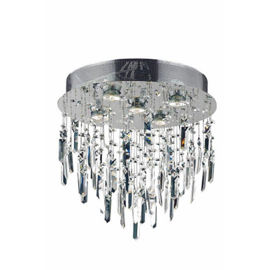 Galaxy 5 Light 16 Inch Wide Steel Flush Mount by Elegant - V2006F16SC/RC