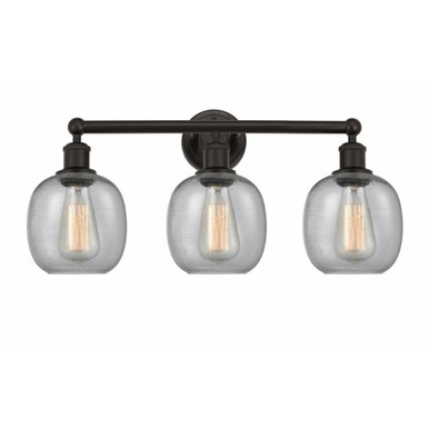 Belfast 3 Light Industrial Vanity Light 24 Inch Wide by Innovations - 616-3W-G10