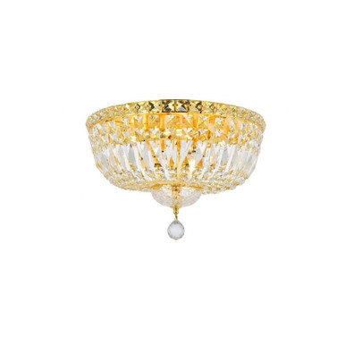 Tranquil 6 Light 16 Inch Wide Flush Mount by Elegant - V2528F16