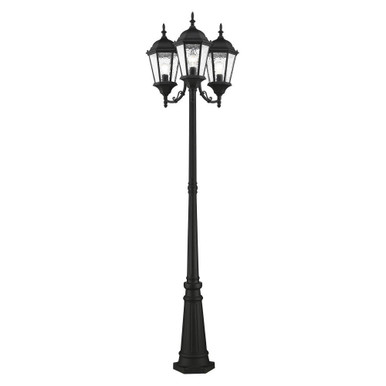 Hamilton 3 Light Outdoor 3 Head Post 24.5 x 86 Inch by Livex  - 75478-14