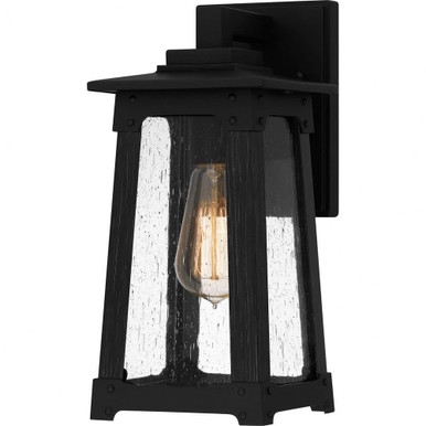 Drescher 1 Light Outdoor Wall Lantern 12.5 Inch Tall by Quoizel - DCH8405MBK