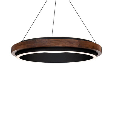 Delaney 39.6W 1 LED Pendant 4.13 Inch Tall X 29.5 Inch Wide by Modern Forms - PD-88529-BK/DW