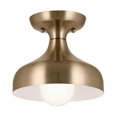 Sisu 1 Light 8 Inch Wide Semi Flush Mount by Kichler - 52599