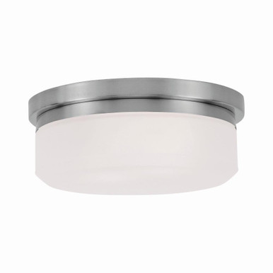 Stratus 2 Light 8 Inch Wide Flush Mount by Livex - 7390