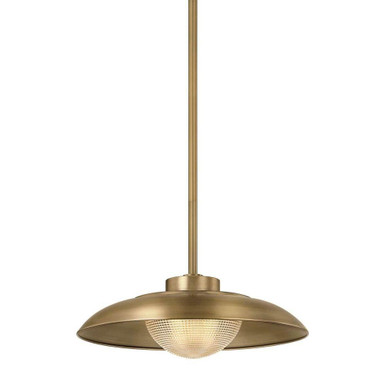 Braxton 1 Light Pendant 6.5 Inch Tall and 18 Inch Wide by Troy - F4118-PBR