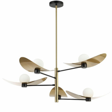 Christobel 5 Light Chandelier 15.25 Inch Tall and 40 Inch Wide by Dainolite - CBL-405C