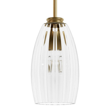 Rossmoor 1 Light Small Pendant 67.5 Inch Tall by Hunter Fans - 13158