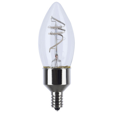 Accessory 4W LED 2700K Flex Gray Coil B11 Candelabra Base Bulb by Satco - S11525