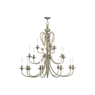 Caldwell 6 Light Large Chandelier by Livex - 5166